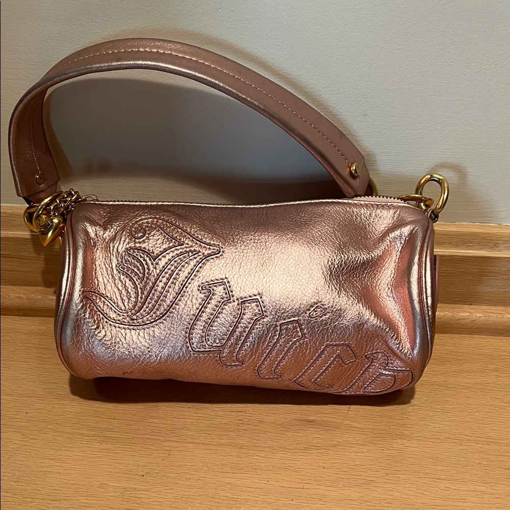 Juicy Couture Metallic Rose Mini Shoulder Bag